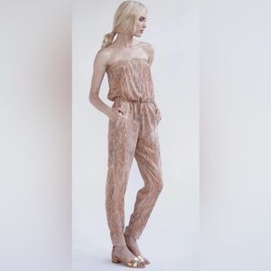 Otte New York 100 percent silk sleeveless jumpsuit